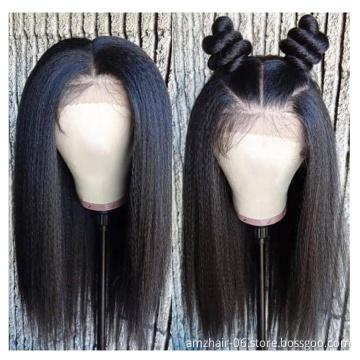 Wholesale Raw Brazilian Virgin Human Hair Extension Glueless Full Lace Front Wig Cheap Hd Swiss Transparent Lace Frontal Wig